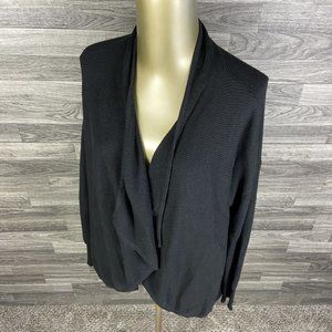 MAURICES Open Style Long Sleeve Black Cardigan Knit Sweater Women's Size 1